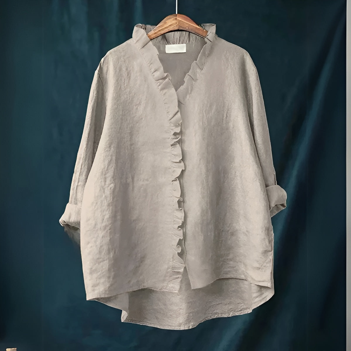 Elegant Shirt with Ruffled Design