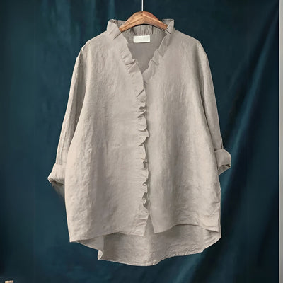 Elegant Shirt with Ruffled Design
